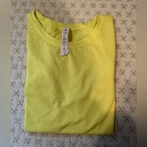 Lululemon Yellow Athletic Top short sleeve
